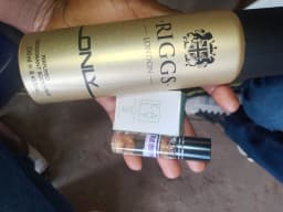 Perfume oil and Riggs body spray